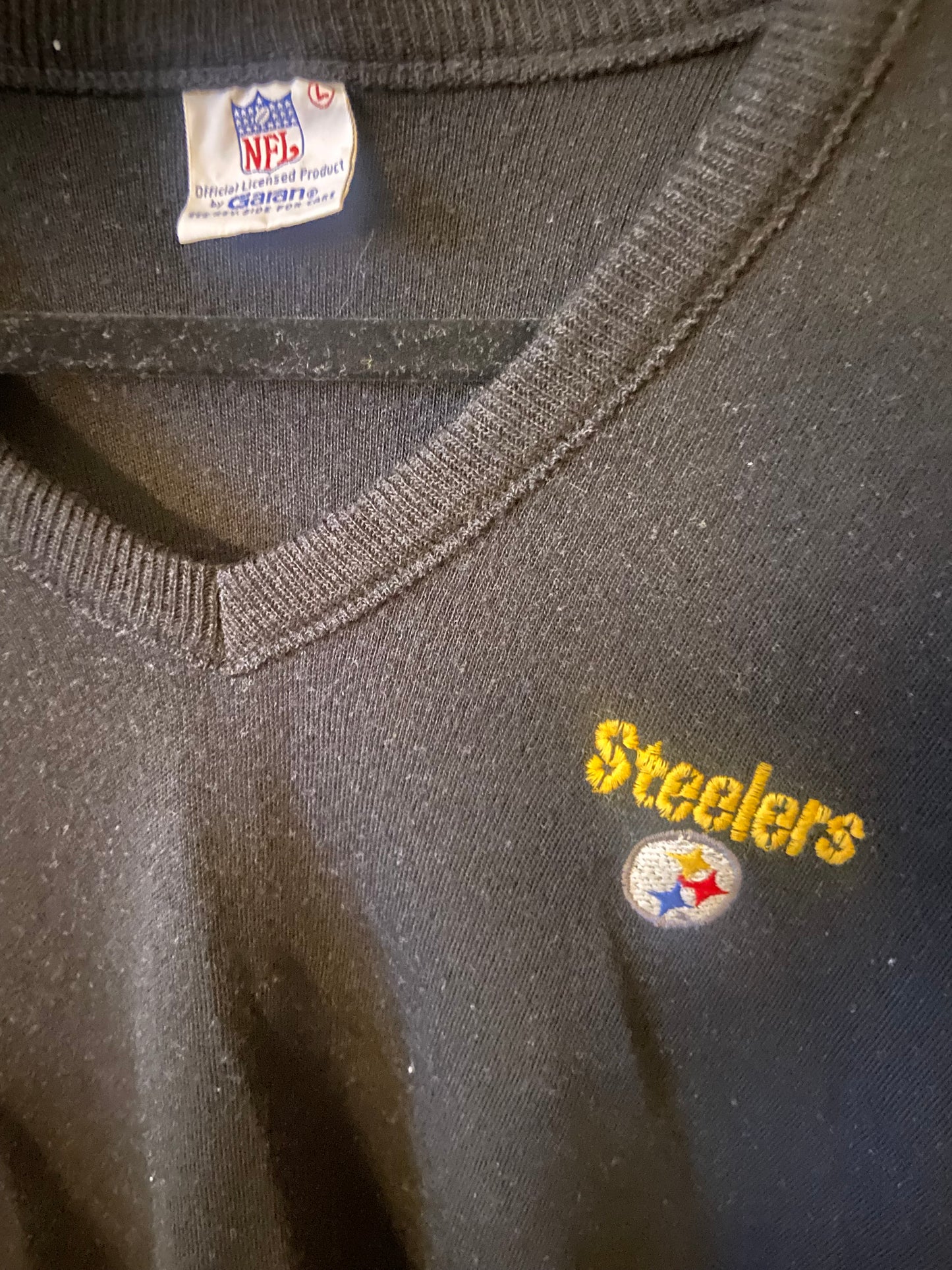 1980’s Steelers V-Neck Sweater