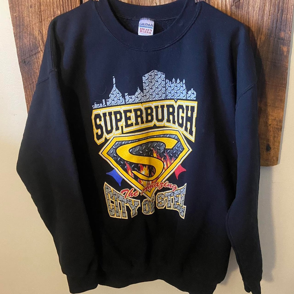 Vintage Superburgh Pittsburgh Crewneck Sweatshirt