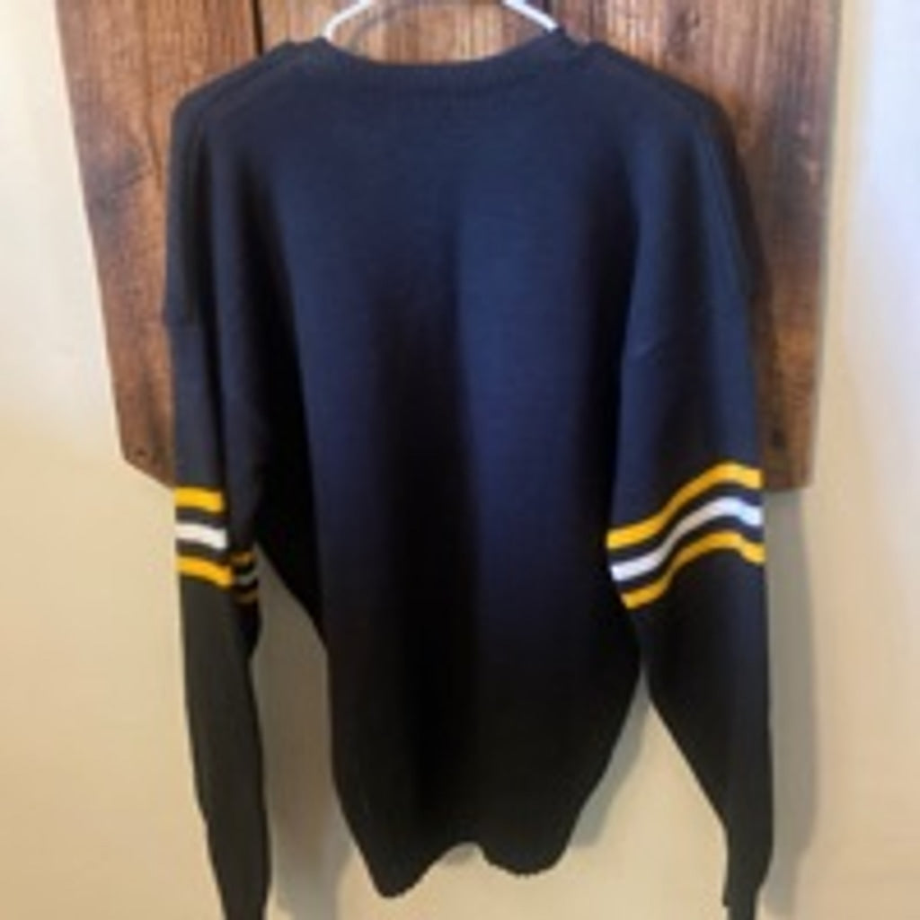 Vintage Men's Cliff Engle Black Yellow Gators Sweater Large