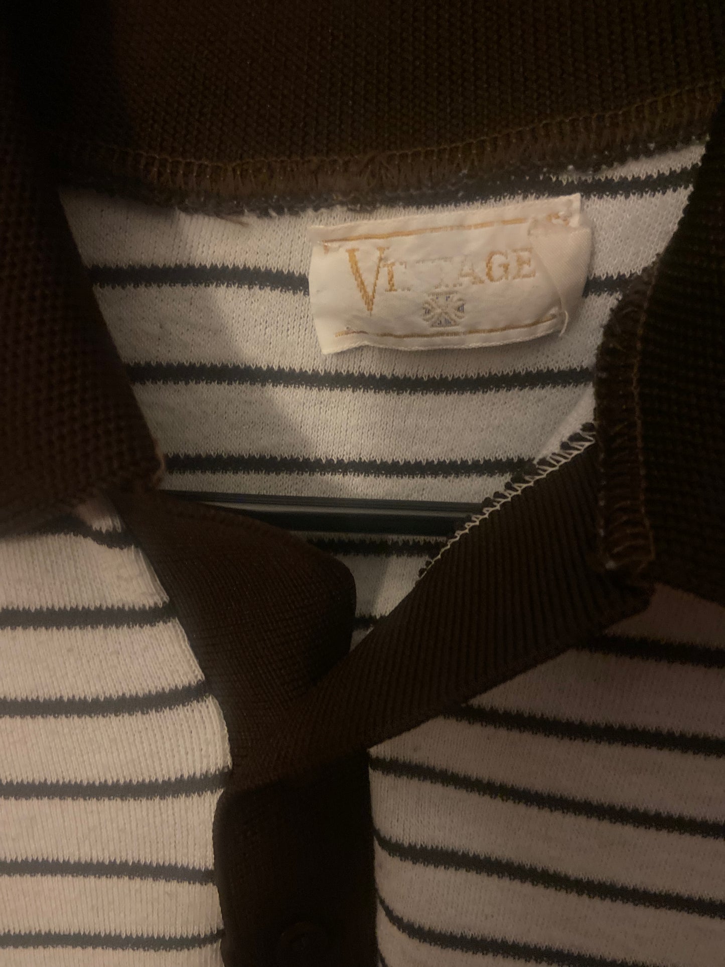 1970’s Vintage Striped Knit Polo