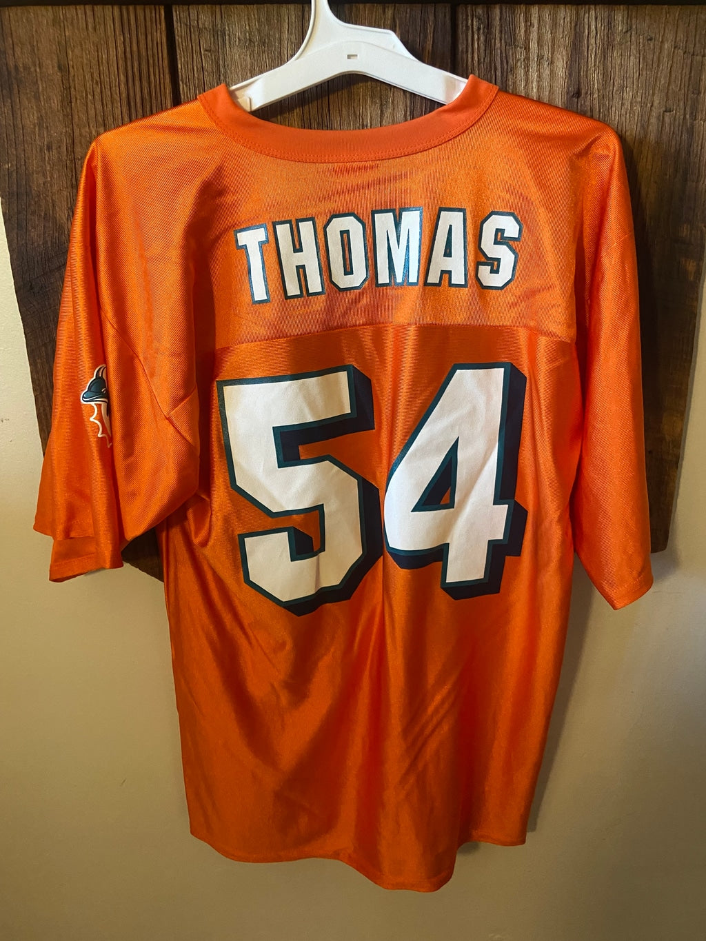 Men's NFL Players Miami Dolphins Jersey - Zach Thomas  Size M Orange