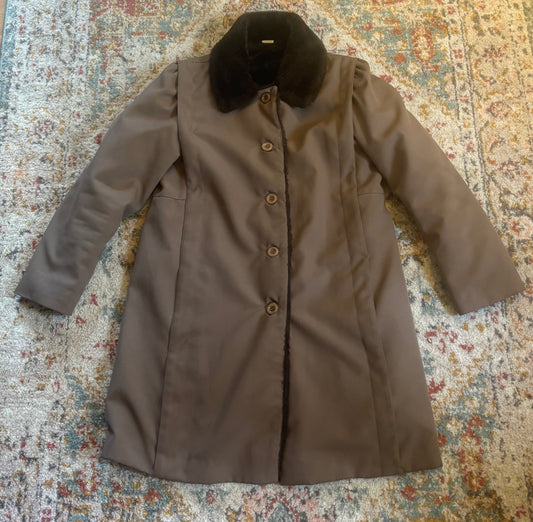 1970's Fur Lined Down Jacket