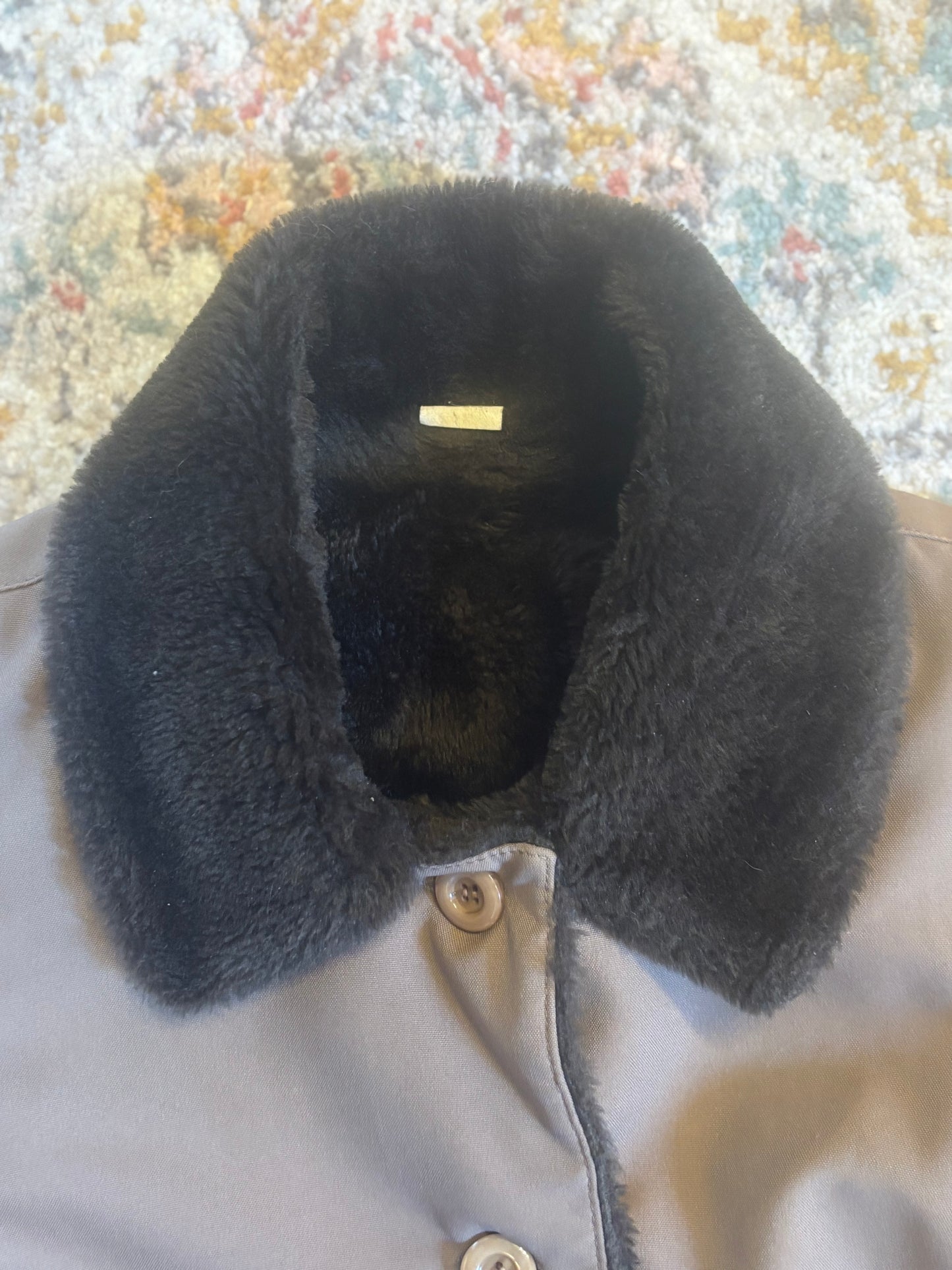 1970's Fur Lined Down Jacket