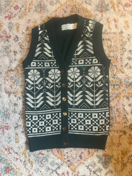 1980's Sears Holiday Vest