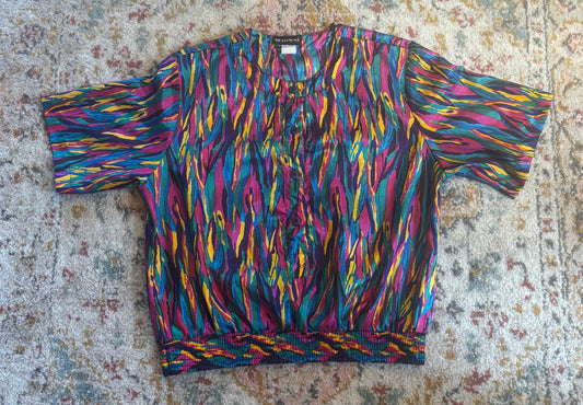 1990's Notations Silk Blouse