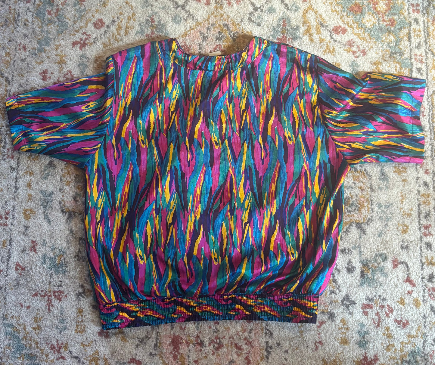 1990's Notations Silk Blouse