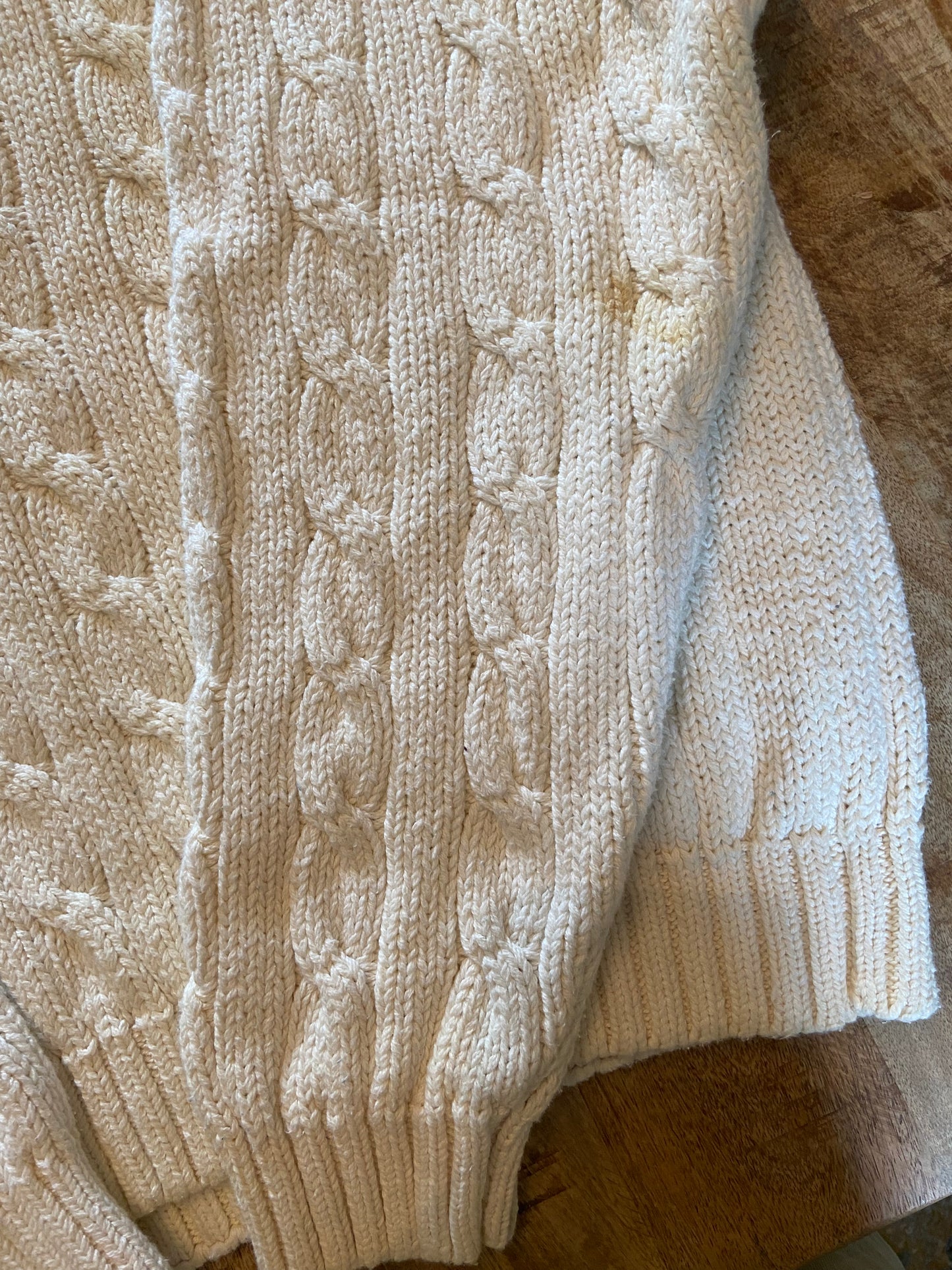GAP V-Neck Cable Knit Sweater