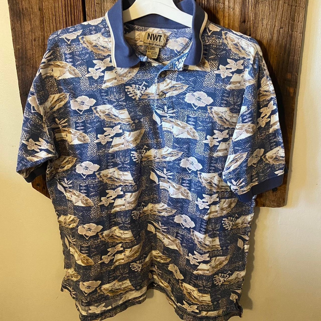1990's Naturals Northwest Territories Golf Polo
