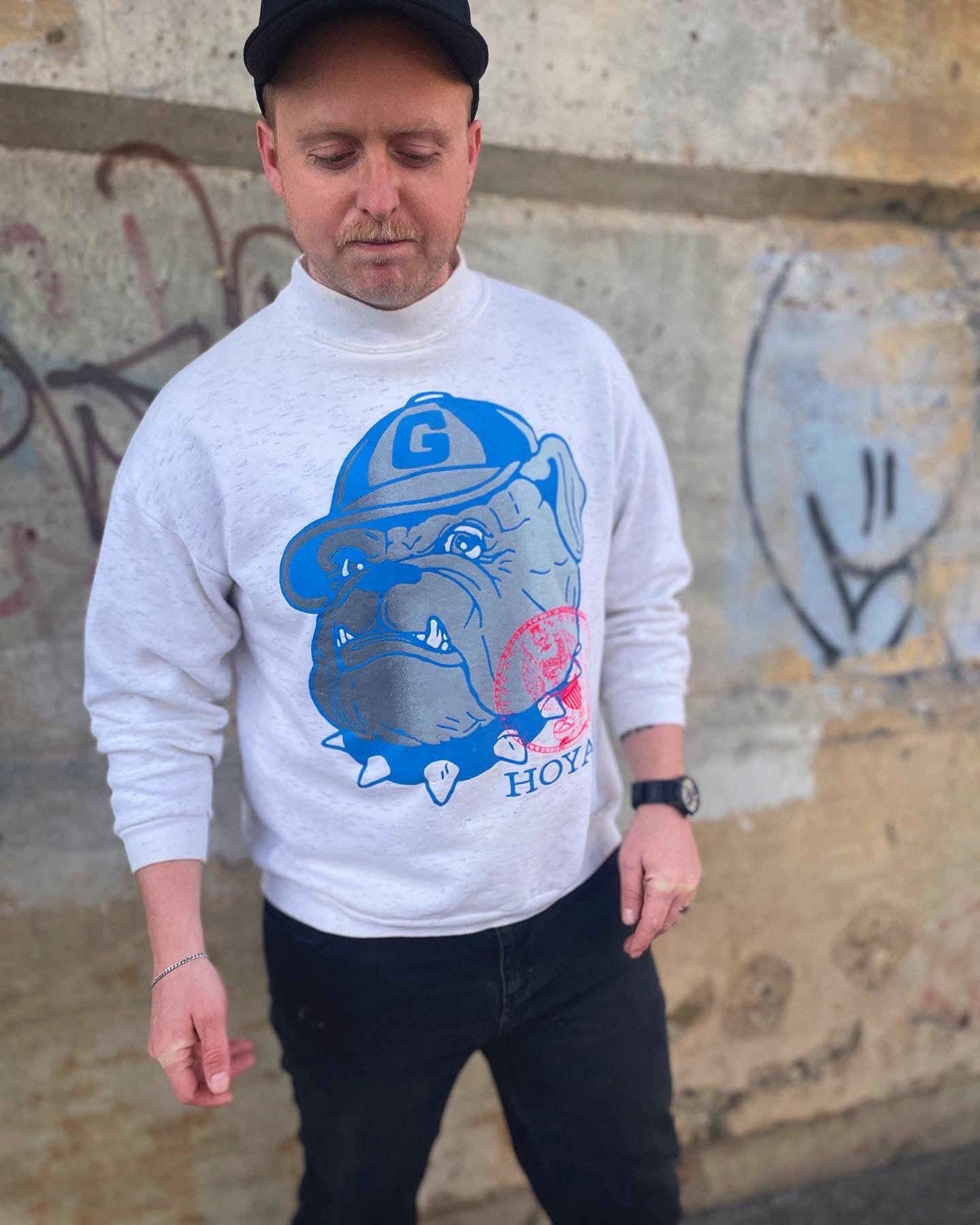 1980’s Georgetown Hoyas Mock-neck Sweater