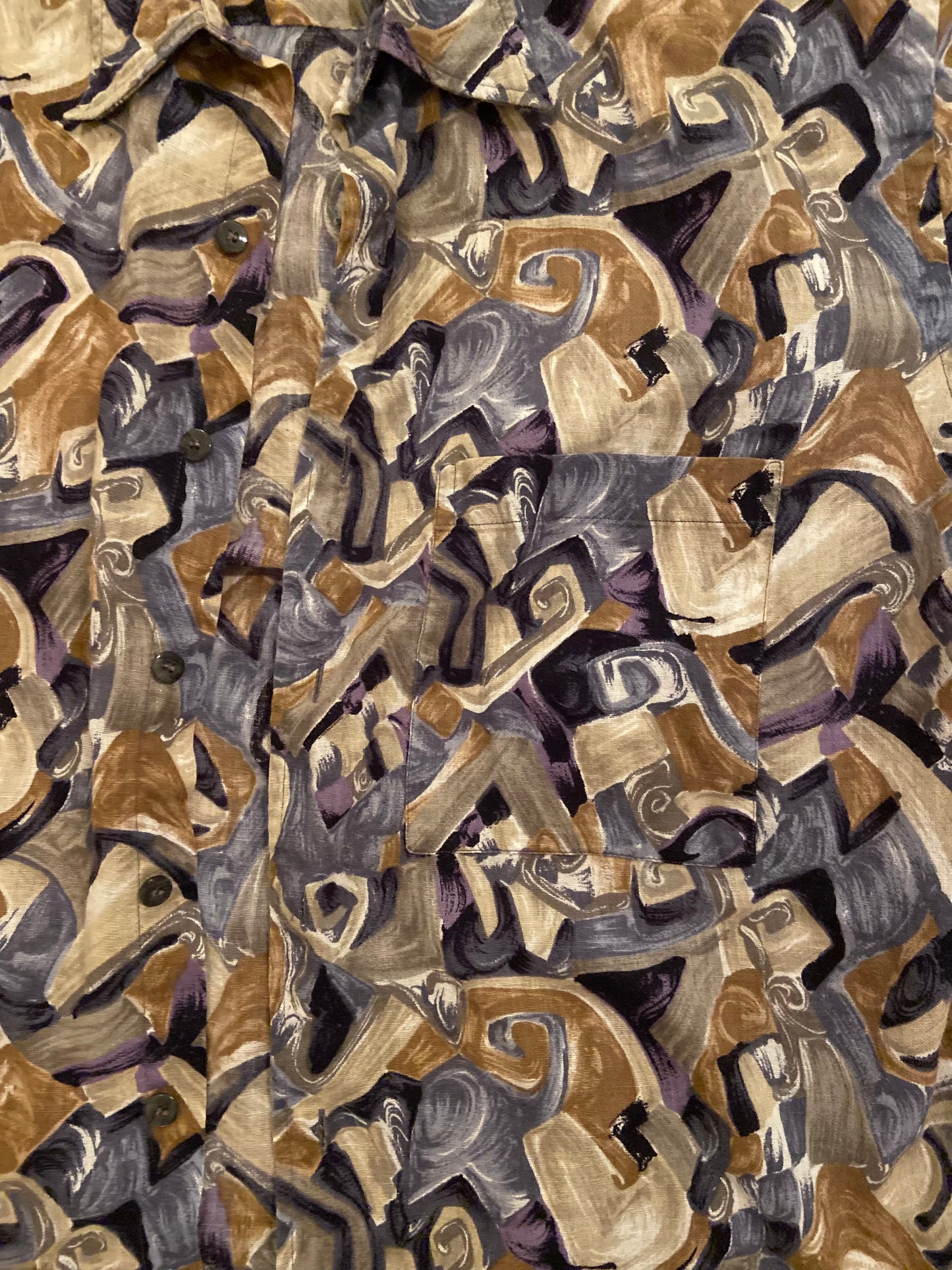 1990’s Ike Behar Abstract Shirt