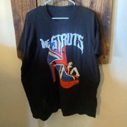 Men's The Struts Band T-Shirt Black Size L