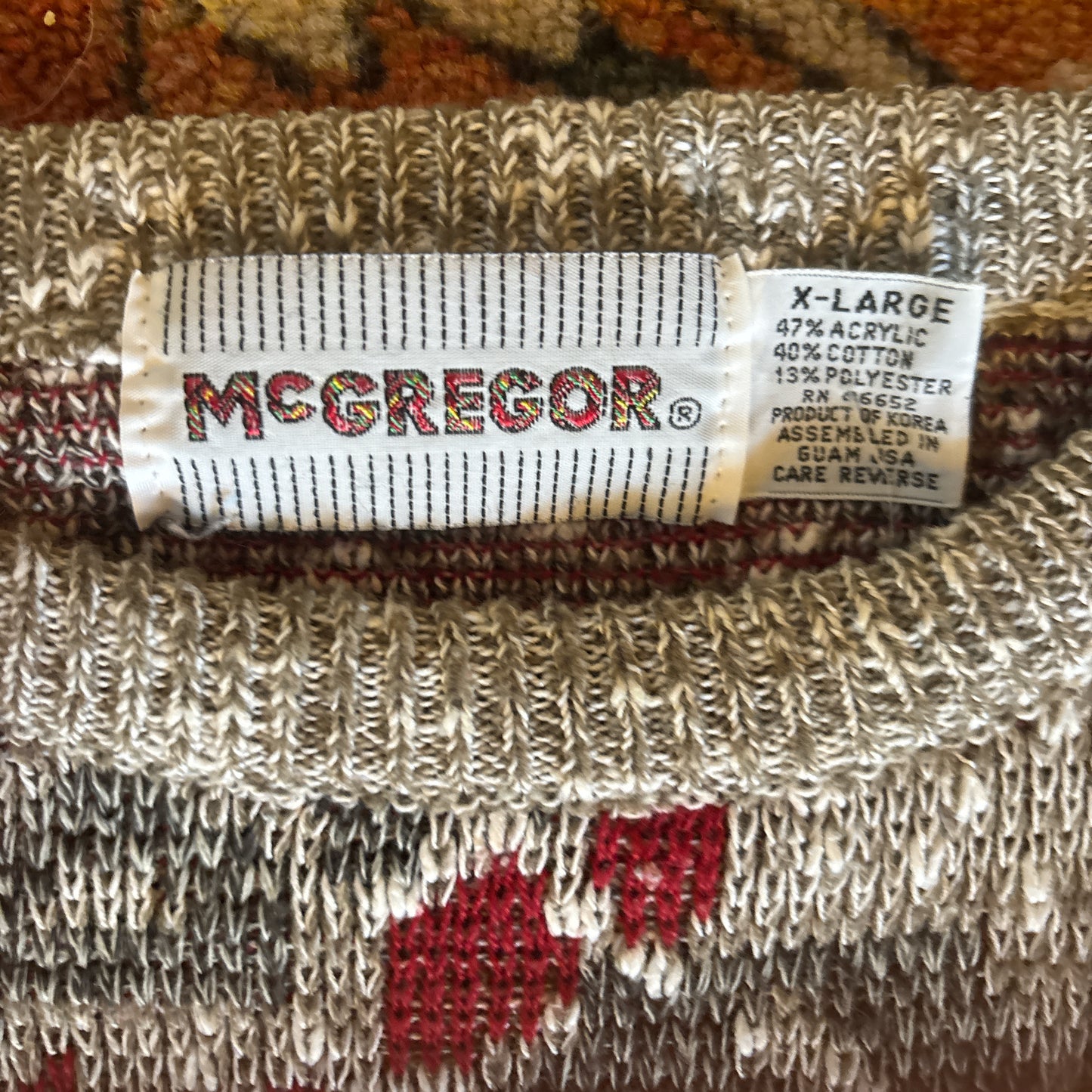 1980’s McGregor Diamond Sweater