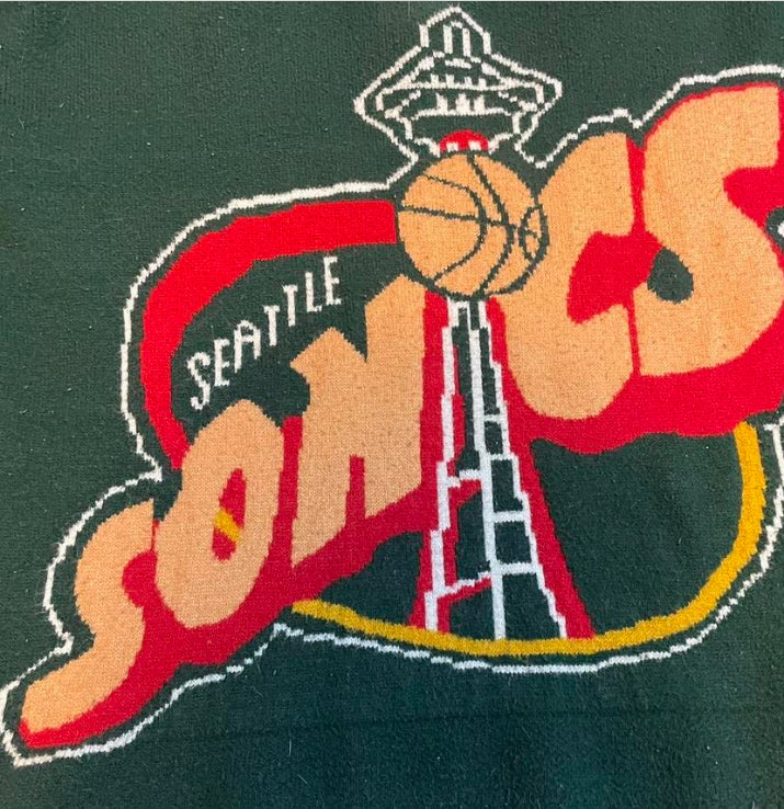 Y2K Seattle SuperSonics Knit Sweater