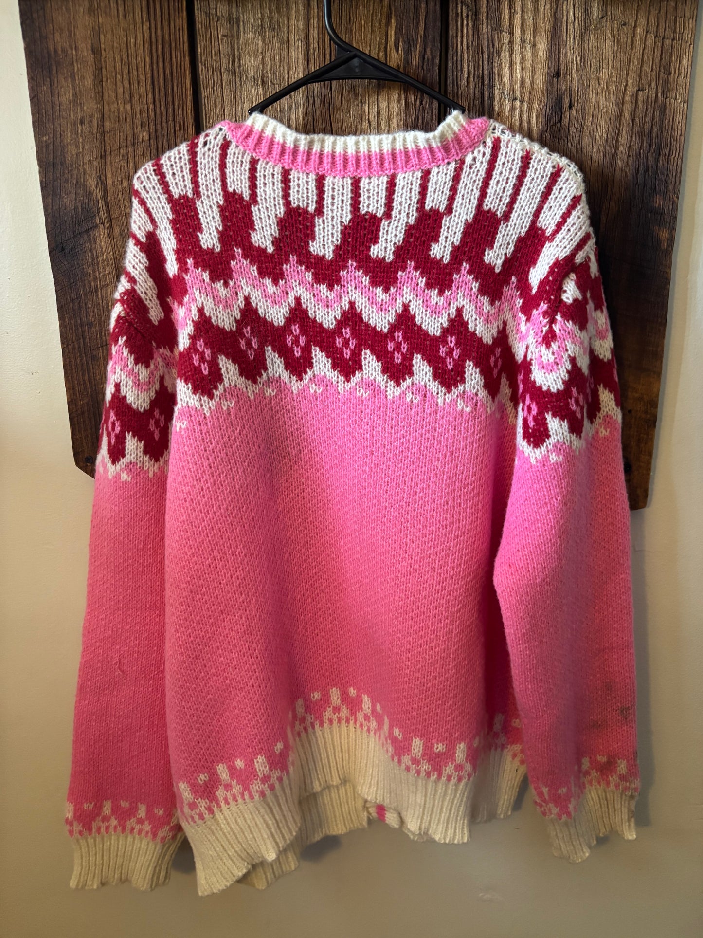 1960’s Pink Fair Isle Cardigan