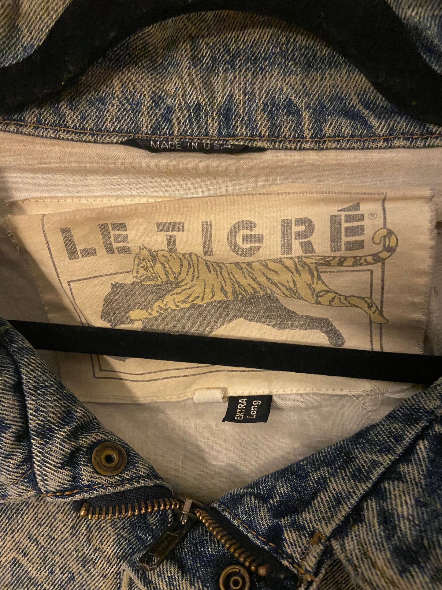 1980’s Le Tigre Acid Wash Denim Jacket