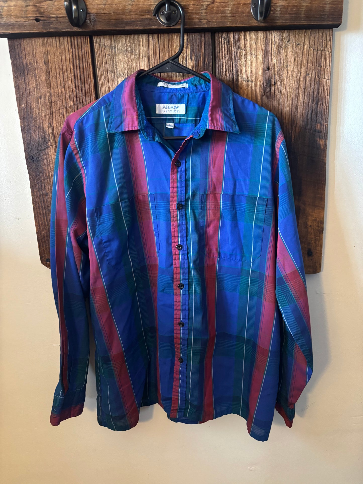 1980’s Single Needle Arrow Sport Button Up