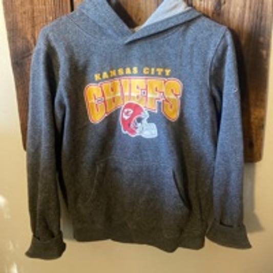 Kansas City Chiefs Hoodie Gray Yellow

Youth Large
Women’s Small