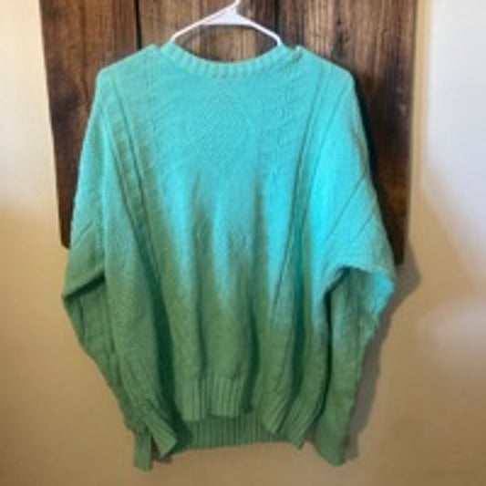 Vintage Men's London Fog Sweater, Green, Size L