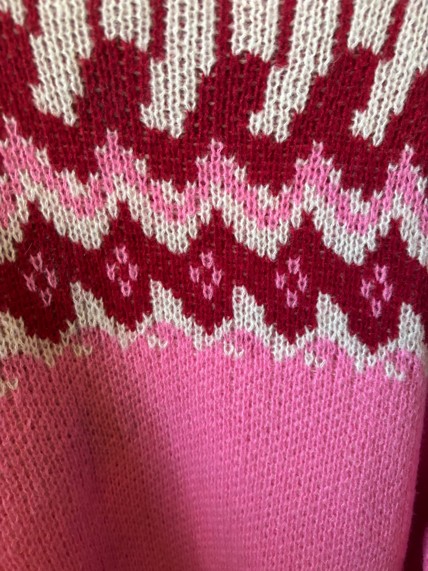 1960’s Pink Fair Isle Cardigan