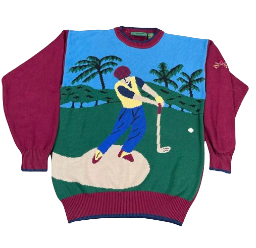 The Hackers Club 90’s Golf Sweater