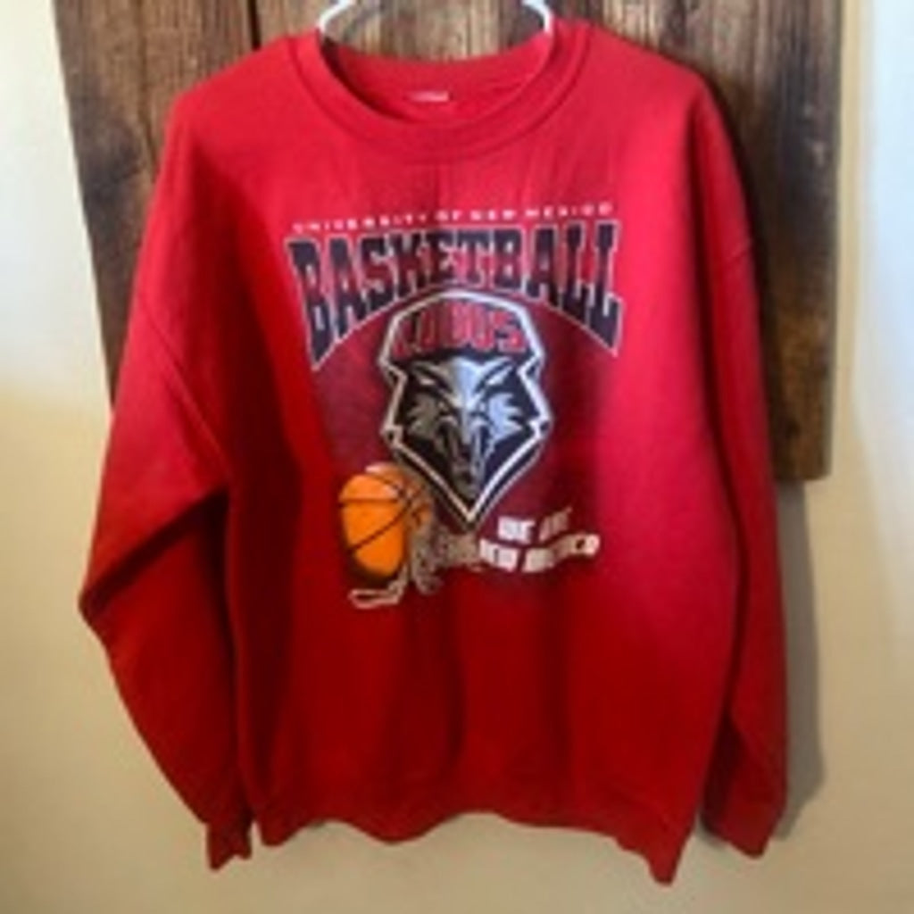 Vintage University of New Mexico Red Sweatshirt - Large