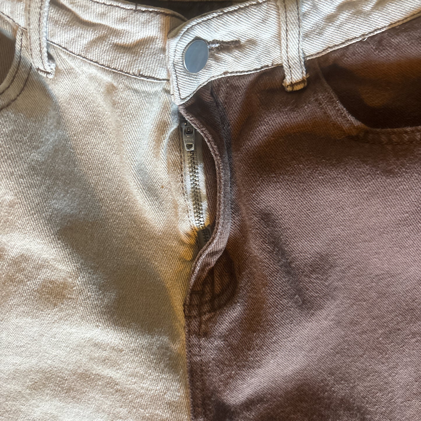 Patchwork Denim Pants