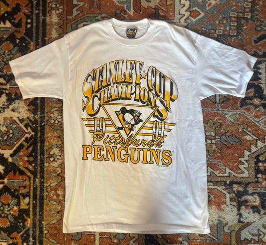 1991 Pittsburgh Penguins Stanley Cup Tee