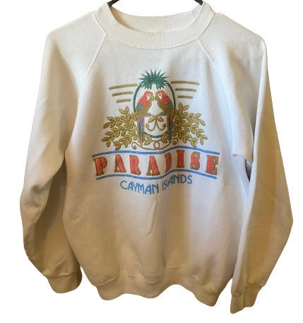 1980’s Paradise Cayman Islands Raglan Crew