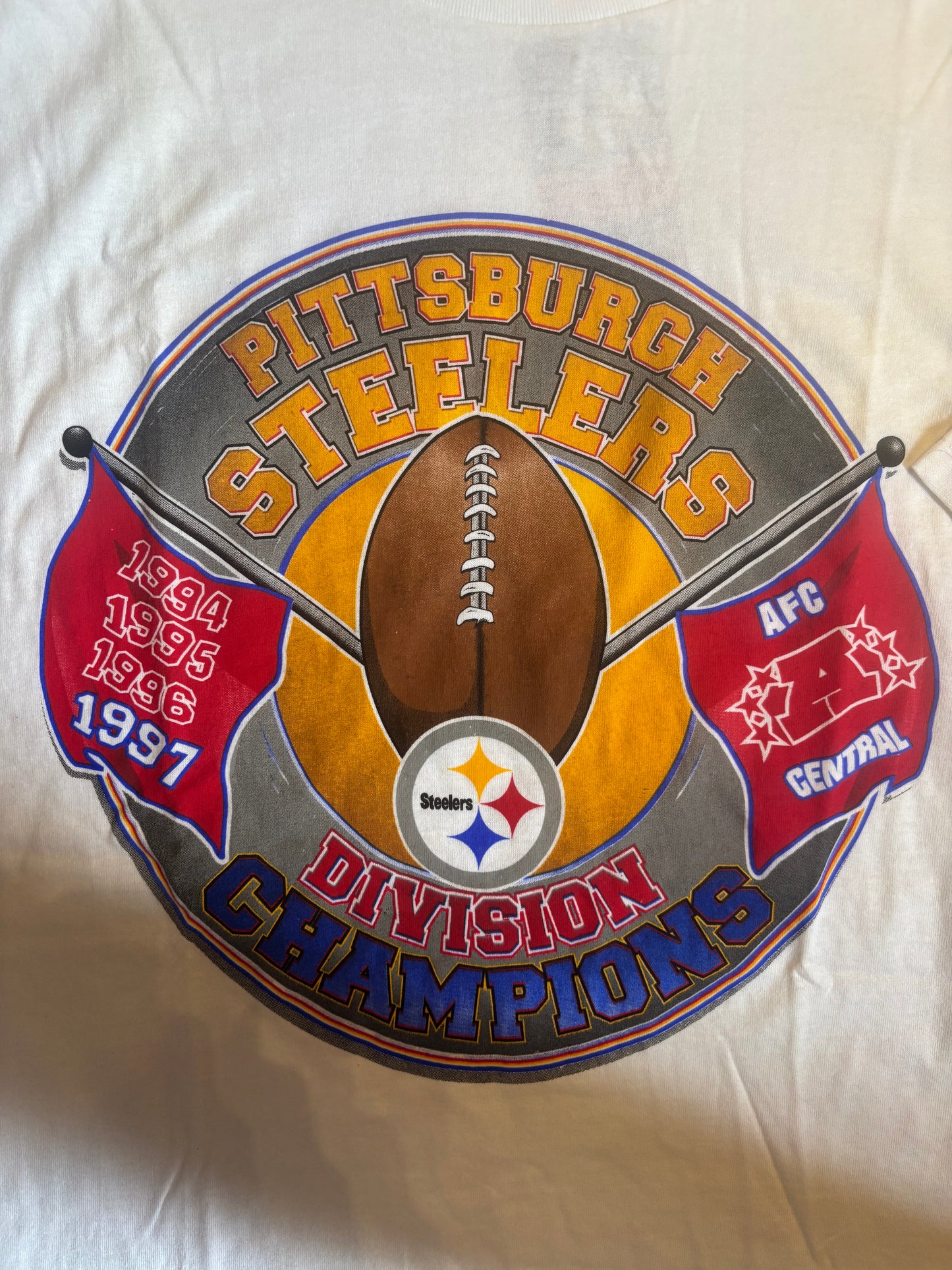 1997 Starter Steelers AFC Central Champs Tee