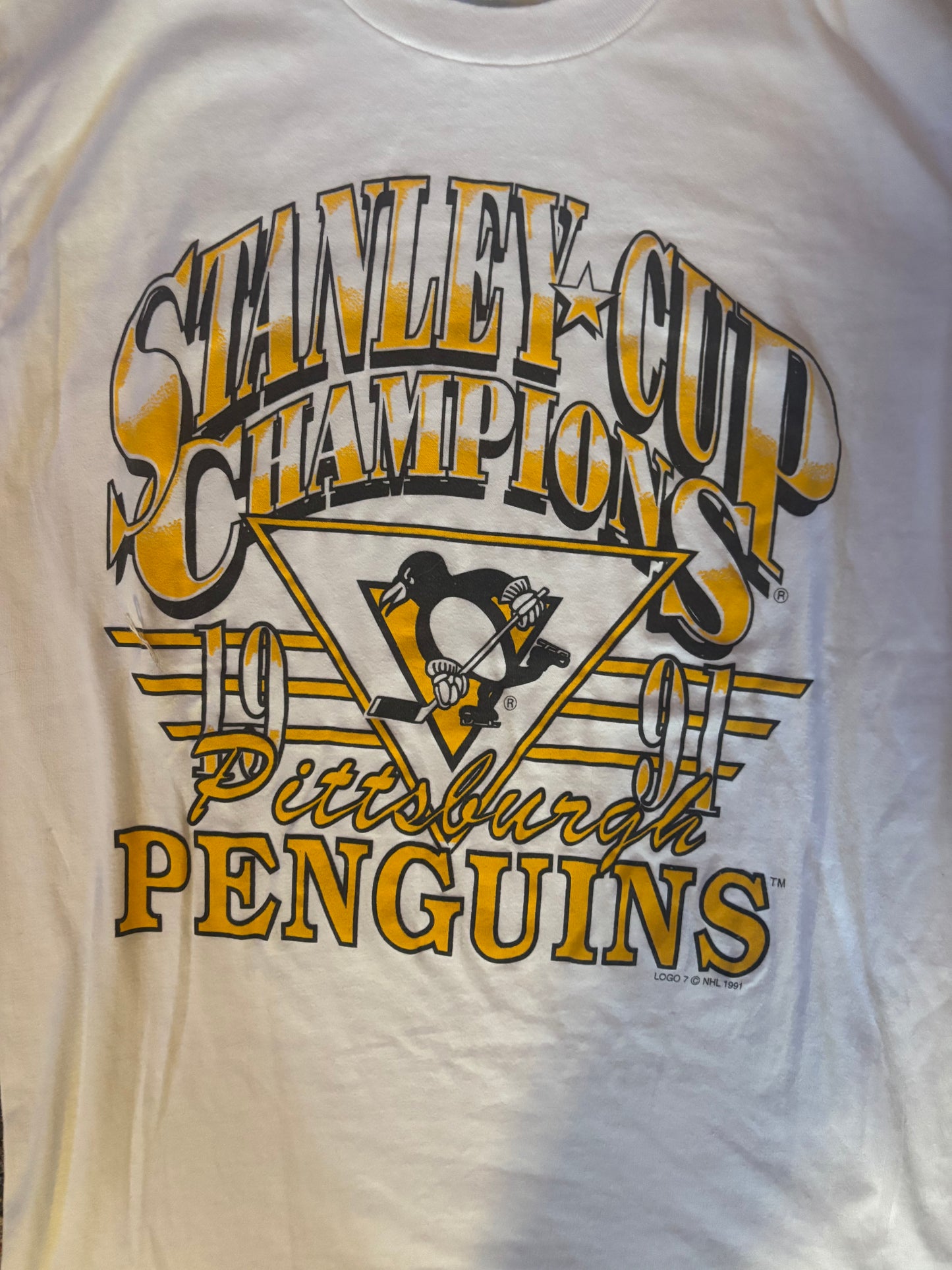 1991 Pittsburgh Penguins Stanley Cup Tee