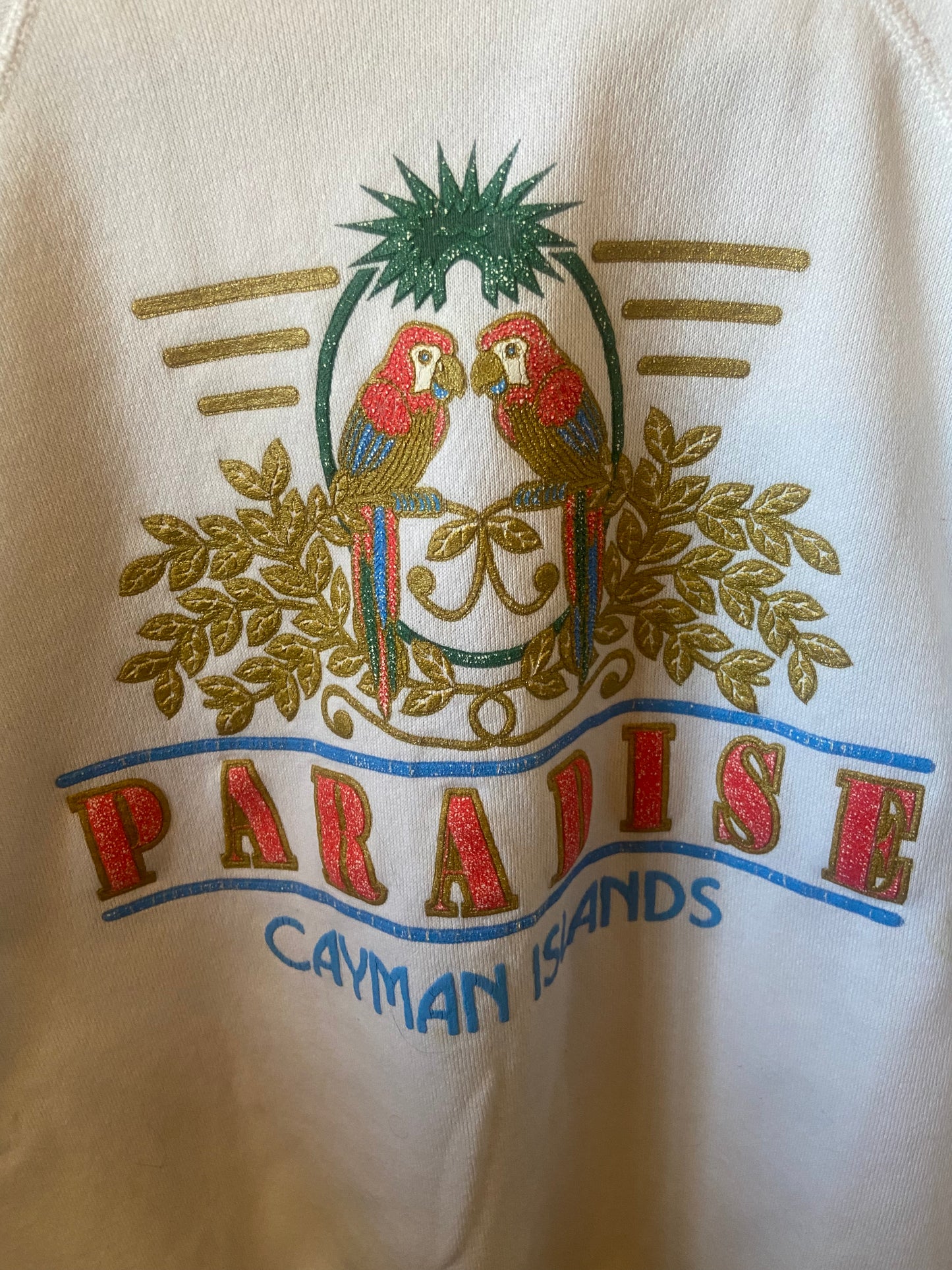 1980’s Paradise Cayman Islands Raglan Crew