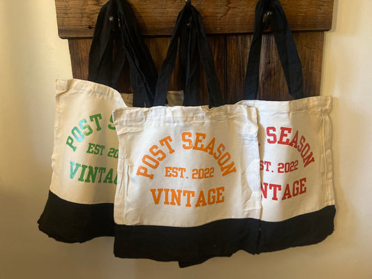 Post Season Vintage Tote Bags