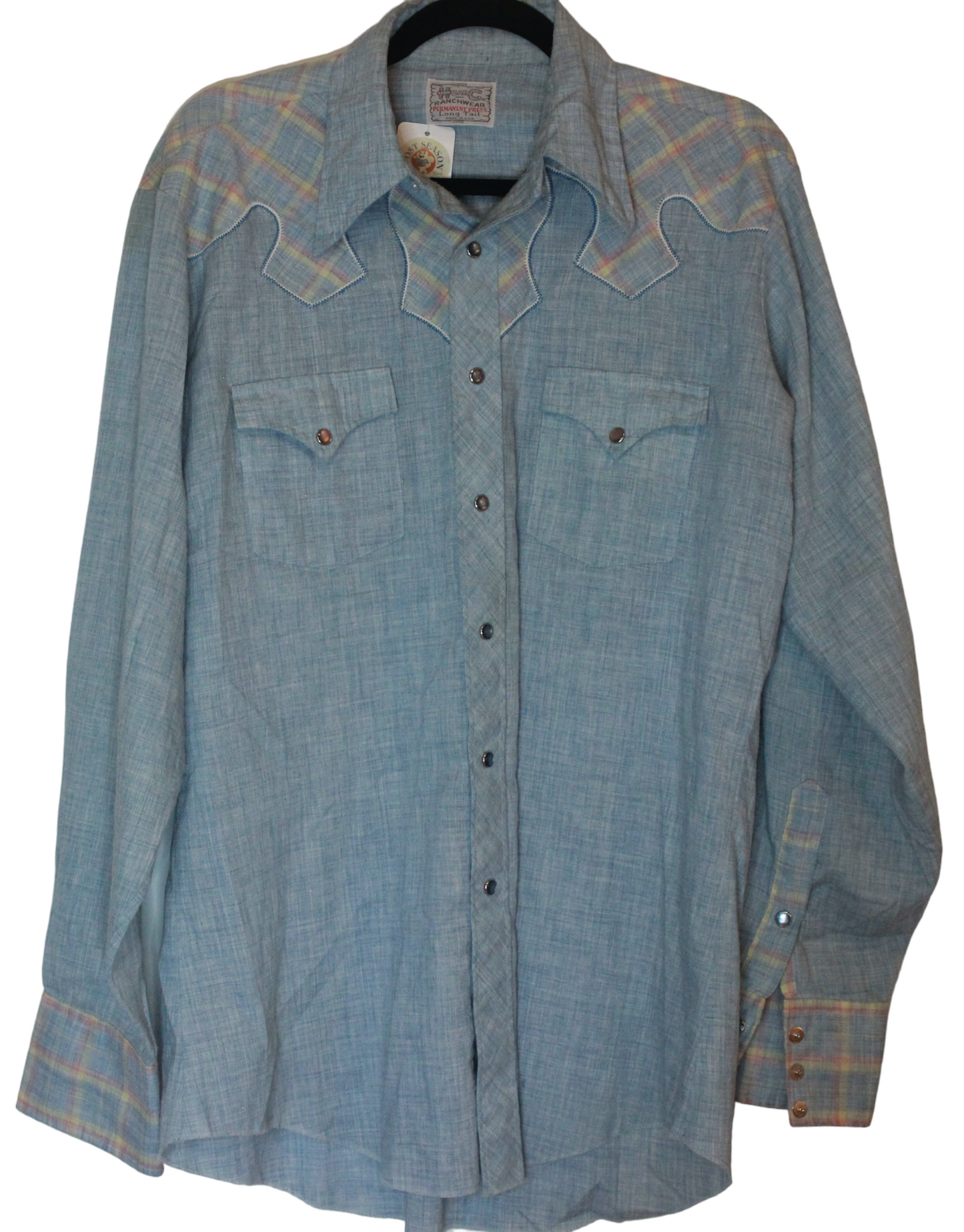 1970's Long Sleeve Western Ranch Shirt