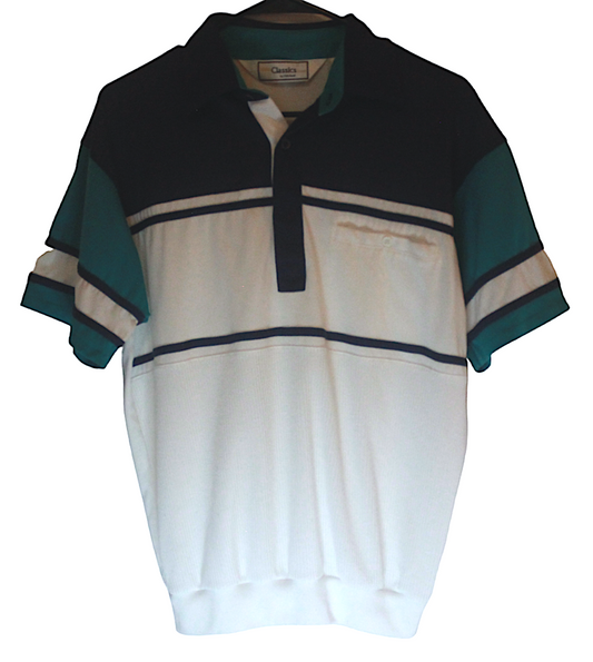 Backyard BBQ Banded Dad Polo no