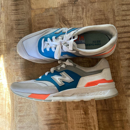 New Balance 997H Dark Cloud Orange Mango Sneakers. MENS 8.5