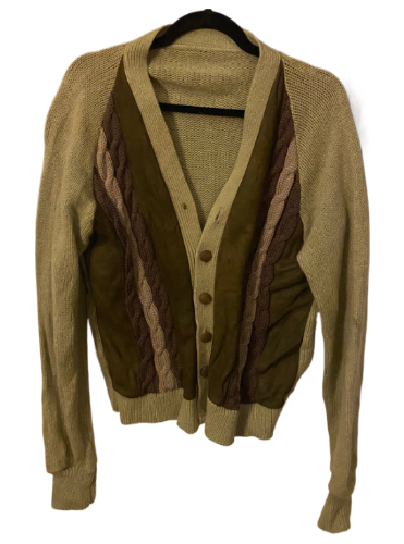 1960’s Striped Cable Knit Cardigan