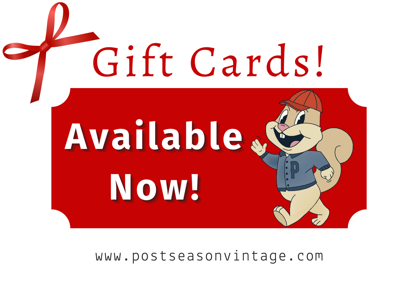 POST SEASON VINTAGE GIFT CARD