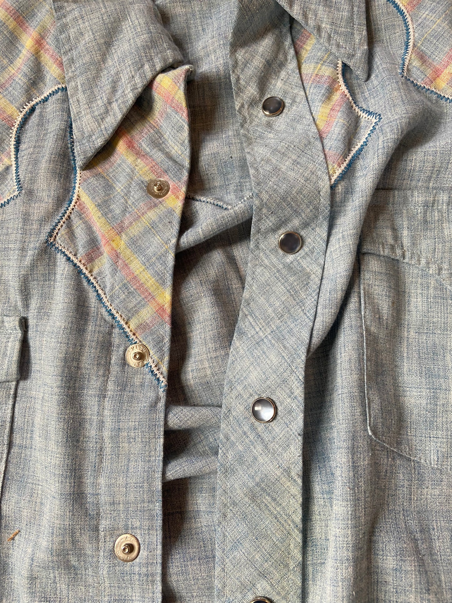 1970's Long Sleeve Western Ranch Shirt