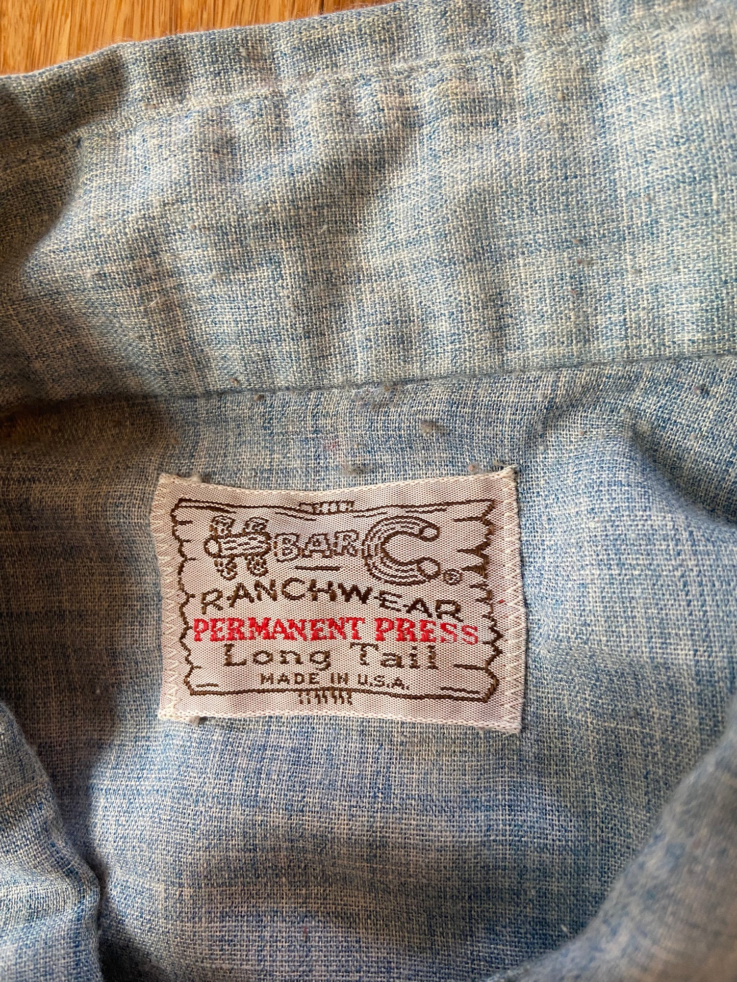 1970's Long Sleeve Western Ranch Shirt