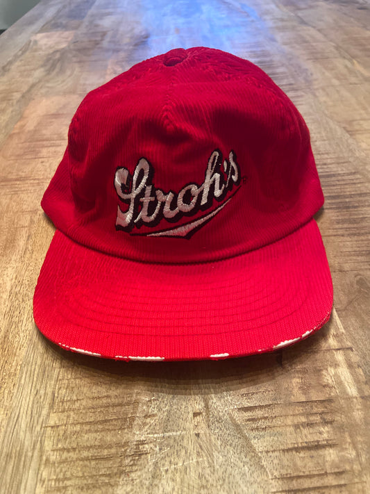 1980’s Stroh’s Beer Corduroy Hat